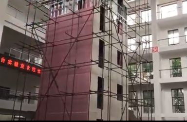 中国6层轻钢房屋抗震试验